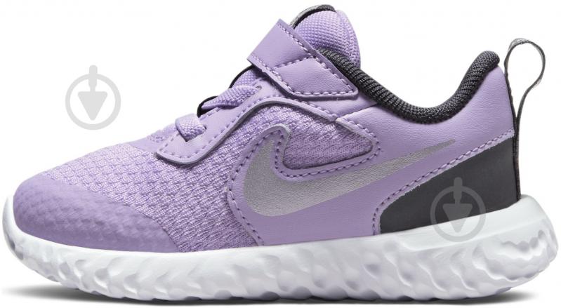 Кросівки для дівчаток Nike REVOLUTION 5 (TDV) BQ5673-509 р.18,5 бузкові - фото 6 Кросівки для дівчаток Nike REVOLUTION 5 (TDV) BQ5673-509 р.18,5 бузкові - фото 6