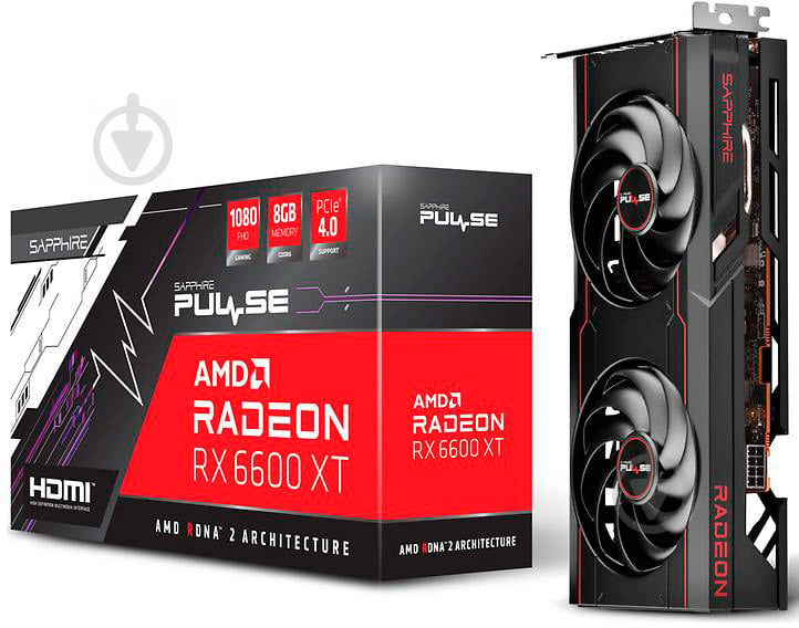 Відеокарта Sapphire Radeon RX 6600 XT Pulse GAMING OC 8GB GDDR6 128bit (11309-03-20G) - фото 6