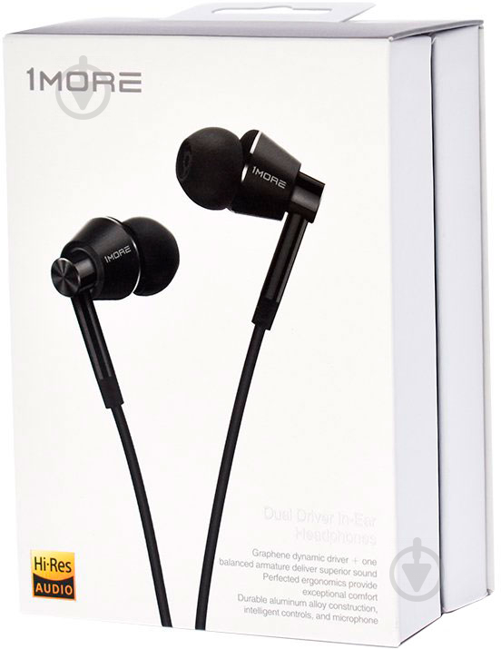 Гарнитура 1More Dual Driver In-Ear Headphones (E1017) black - фото 9