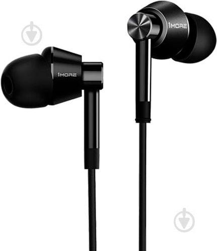 Гарнитура 1More Dual Driver In-Ear Headphones (E1017) black - фото 1