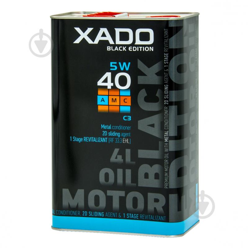 Моторна олива синтетична XADO Atomic Oil C3 AMC Black Edition 5W-40 4 л (XA 25274) - фото 3 Моторна олива синтетична XADO Atomic Oil C3 AMC Black Edition 5W-40 4 л (XA 25274) - фото 3