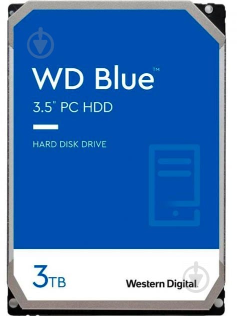 Жесткий диск Western Digital 3 ТБ 3,5" SATA III (WD30EZAZ) blue - фото 1