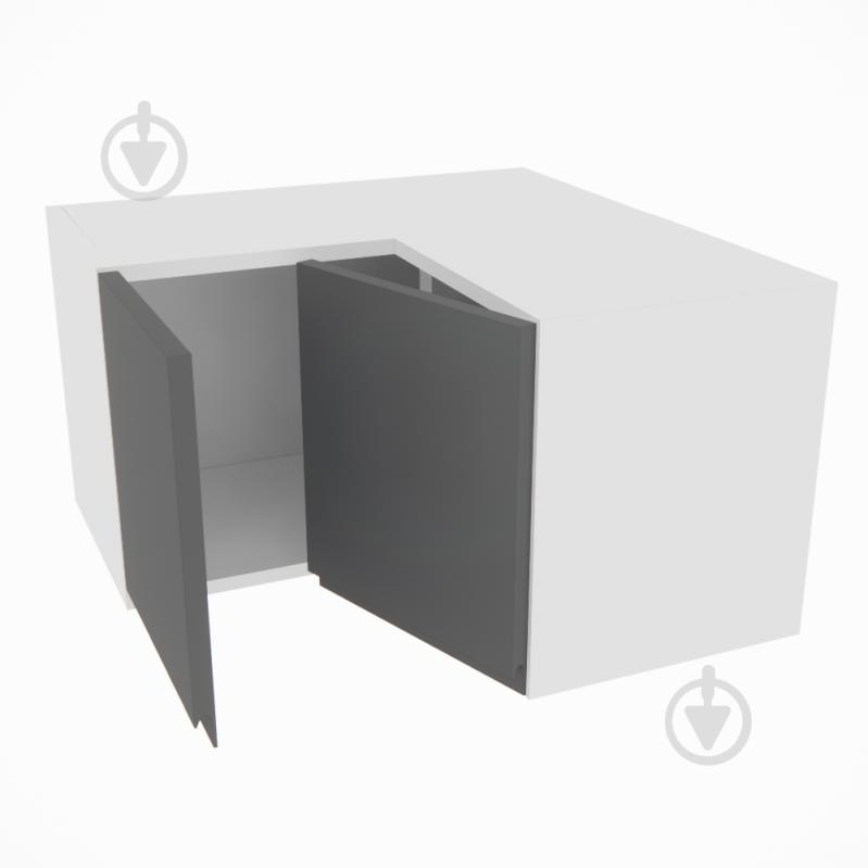 Шкаф Влада (А 60х60 прямой (320)лева) графит/белый Світ Меблів - фото 2 Шкаф Влада (А 60х60 прямой (320)лева) графит/белый Світ Меблів - фото 2