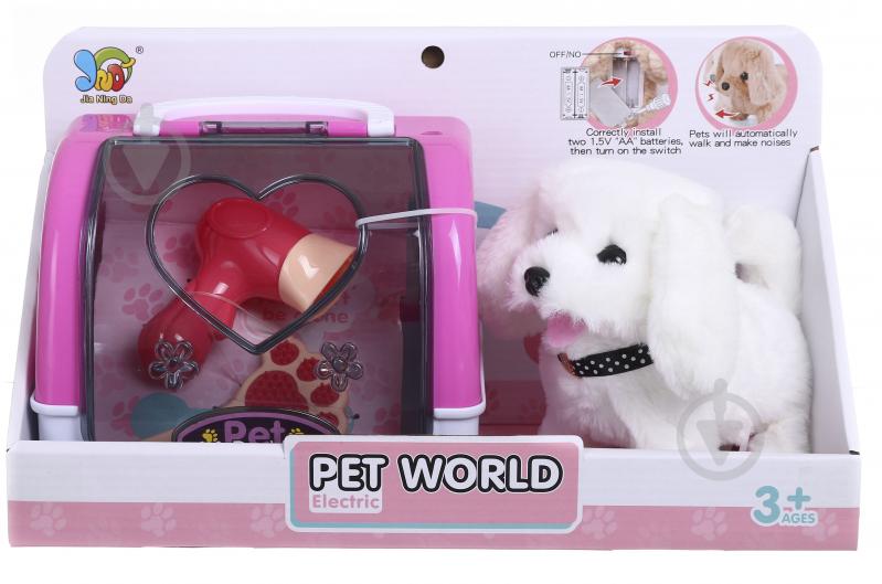 Игровой набор Jia Ning Da Pet world грумер собачка розовая HSP1287051 - фото 1