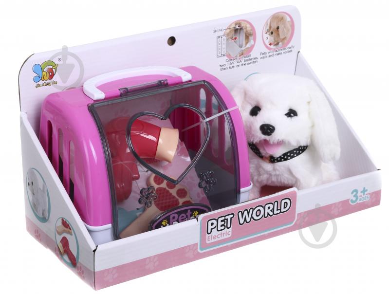 Игровой набор Jia Ning Da Pet world грумер собачка розовая HSP1287051 - фото 2