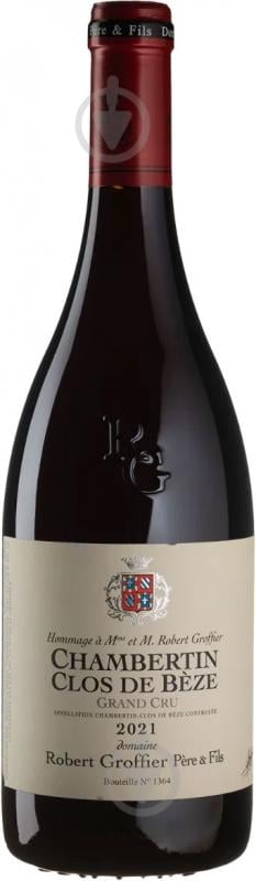 Вино Robert Groffier Pere & Fils Chambertin Clos De Beze Grand Cru красное сухое 0,75 л - фото 1