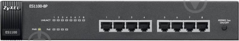Коммутатор Zyxel ES1100-8P-EU0102F - фото 3