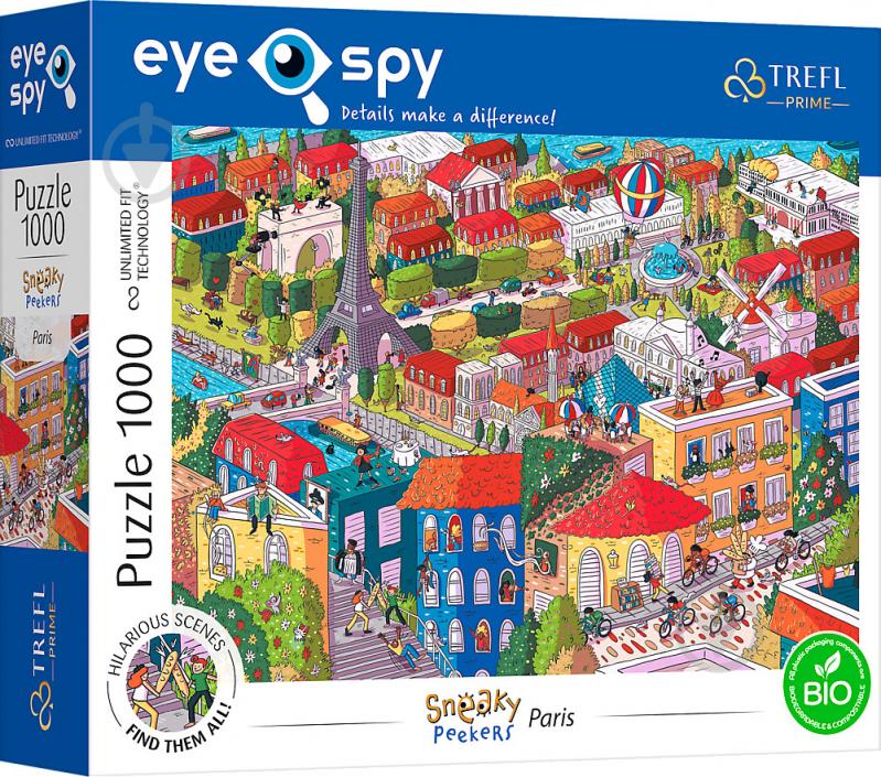 Пазлы Trefl UFT EYE SPY Париж. Франция 1000 элементов 10712 - фото 1