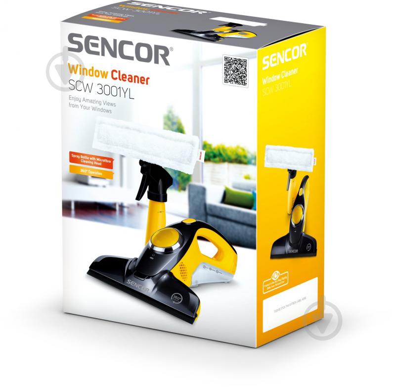 Пылесос оконный Sencor SCW3001YL yellow - фото 5