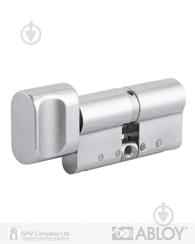 Циліндр Abloy Din Mod KT Hard CY333 Protec2 42x51 ключ-вороток 93 мм полірований хром - фото 2