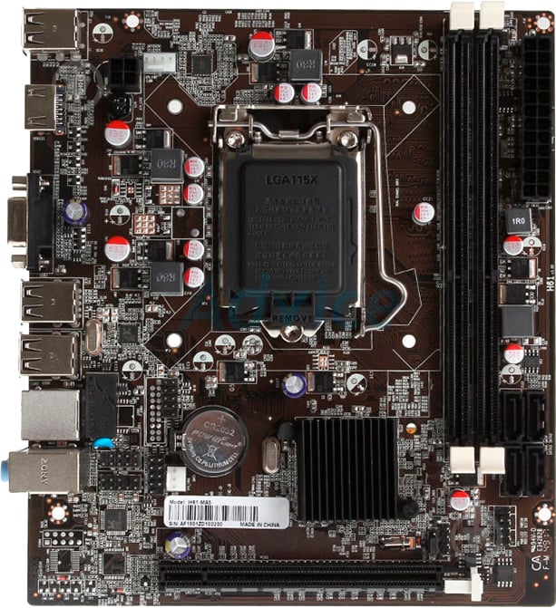 Материнська плата AFOX IH61-MA2 (Socket 1155, Intel H61, mirco ATX) - фото 1