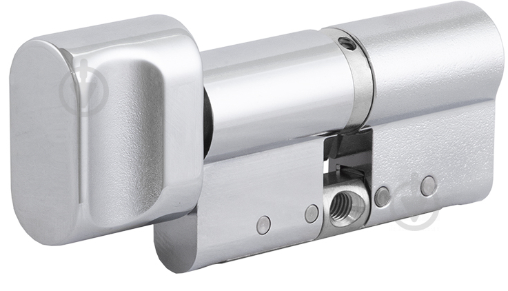 Циліндр Abloy Din Mod KT CY323 Protec2 41x46 ключ-вороток 87 мм полірований хром - фото 1