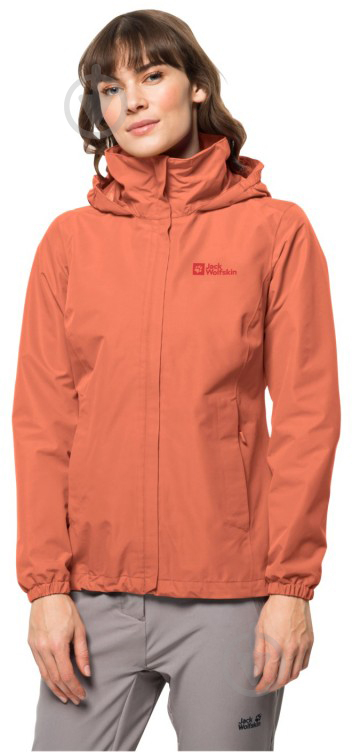 Куртка жіноча Jack Wolfskin STORMY POINT 2L JKT W 1111202_2182 р.S рожева - фото 1