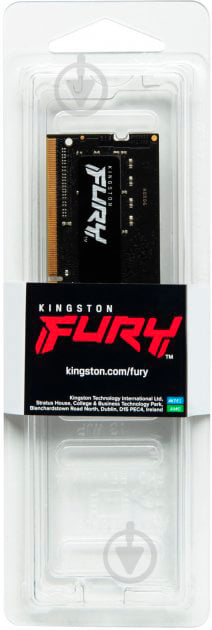 Оперативная память Kingston SODIMM DDR3 4 GB (1x4GB) 1600 MHz (KF316LS9IB/4) Fury Impact Black - фото 6