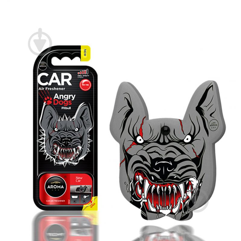 Ароматизатор на дефлектор Aroma Car ANGRY DOGS 831846 New Car - фото 1