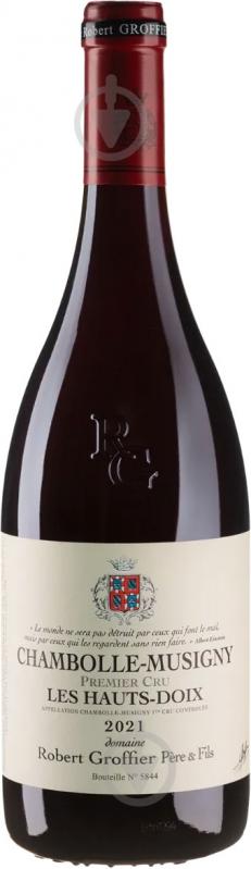 Вино Robert Groffier Pere & Fils Chambolle-Musigny 1er Cru Les Hauts Doix 2021 красное сухое 0,75 л - фото 1 Вино Robert Groffier Pere & Fils Chambolle-Musigny 1er Cru Les Hauts Doix 2021 красное сухое 0,75 л - фото 1
