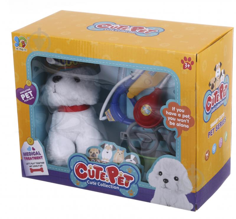 Игровой набор Jia Ning Da Cute pet ветеринар собачка белая HSP1287048 - фото 2