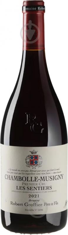 Вино Robert Groffier Pere & Fils Chambolle-Musigny 1er Cru Les Sentiers красное сухое 0,75 л - фото 1