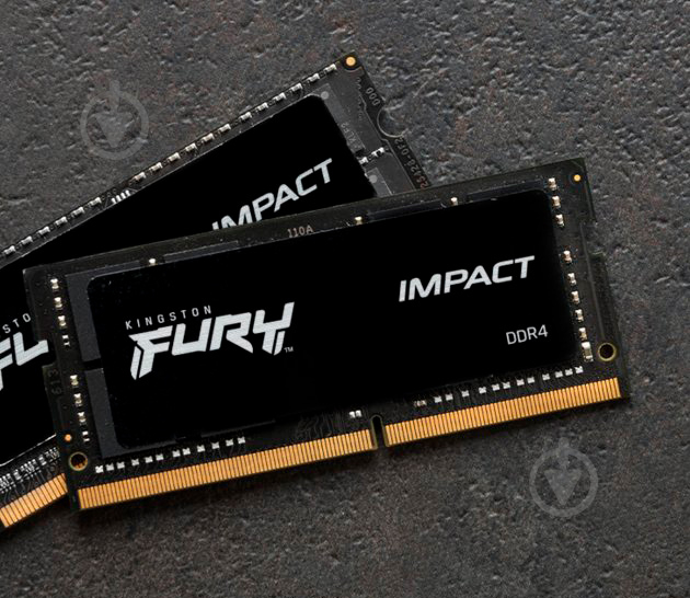 Оперативна пам'ять Kingston SODIMM DDR4 32 GB (2x16GB) 3200 MHz (KF432S20IBK2/32) Fury Impact Black - фото 4