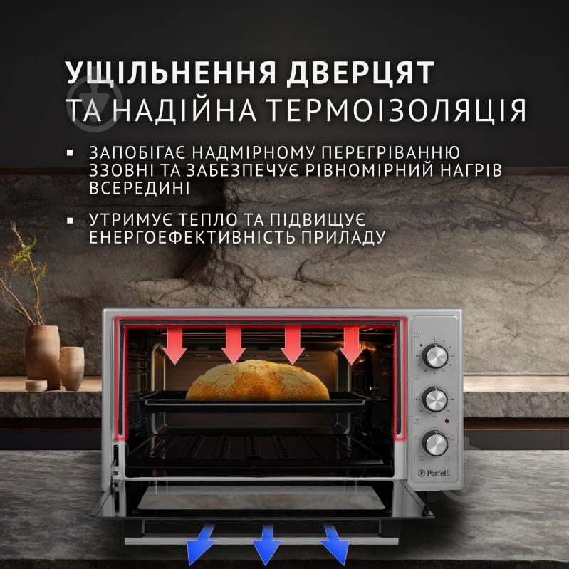 УЦЕНКА! Электрическая печь Perfelli Mirage 48 Grey (УЦ №3485) - фото 3