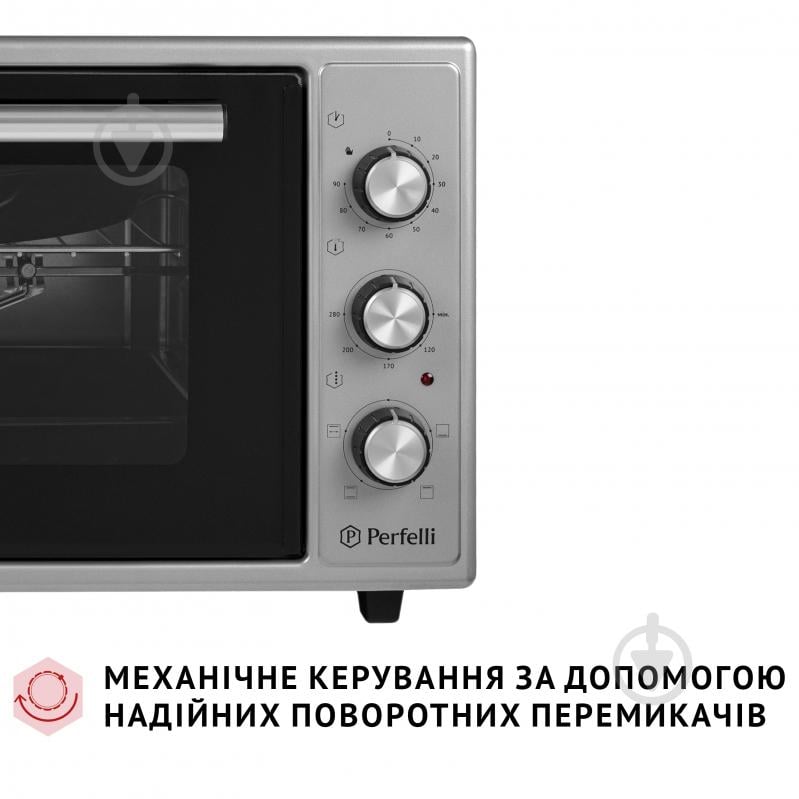 УЦЕНКА! Электрическая печь Perfelli Mirage 48 Grey (УЦ №3485) - фото 8