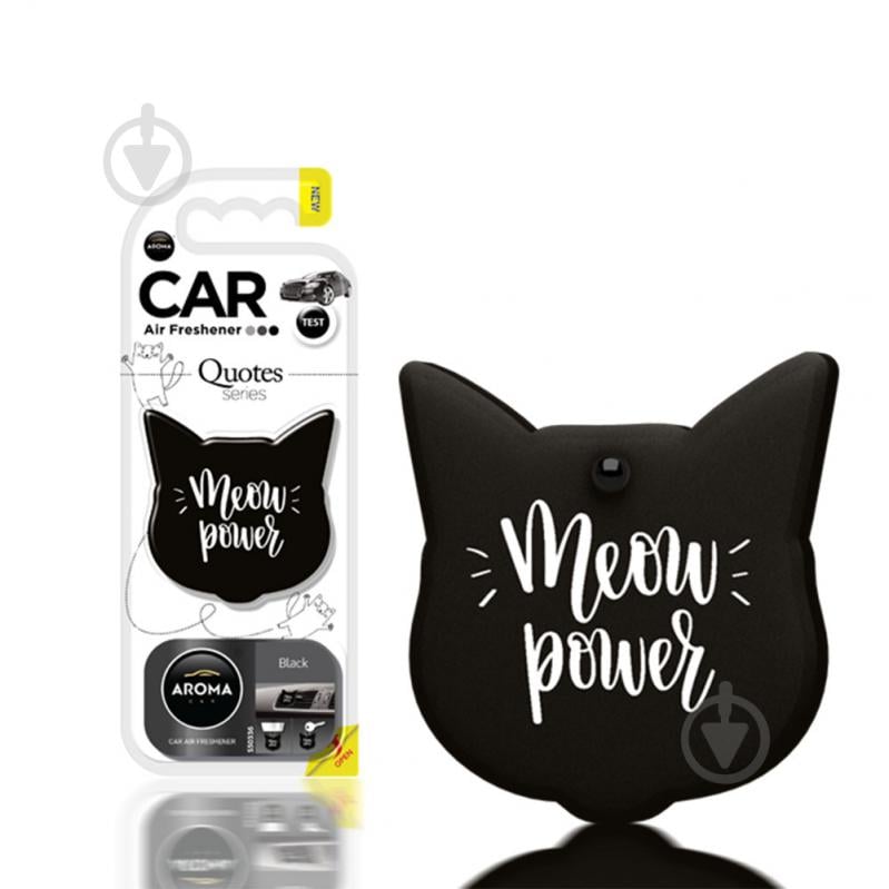 Ароматизатор на дефлектор Aroma Car ART CATS - QUOTES 831969 Black - фото 1