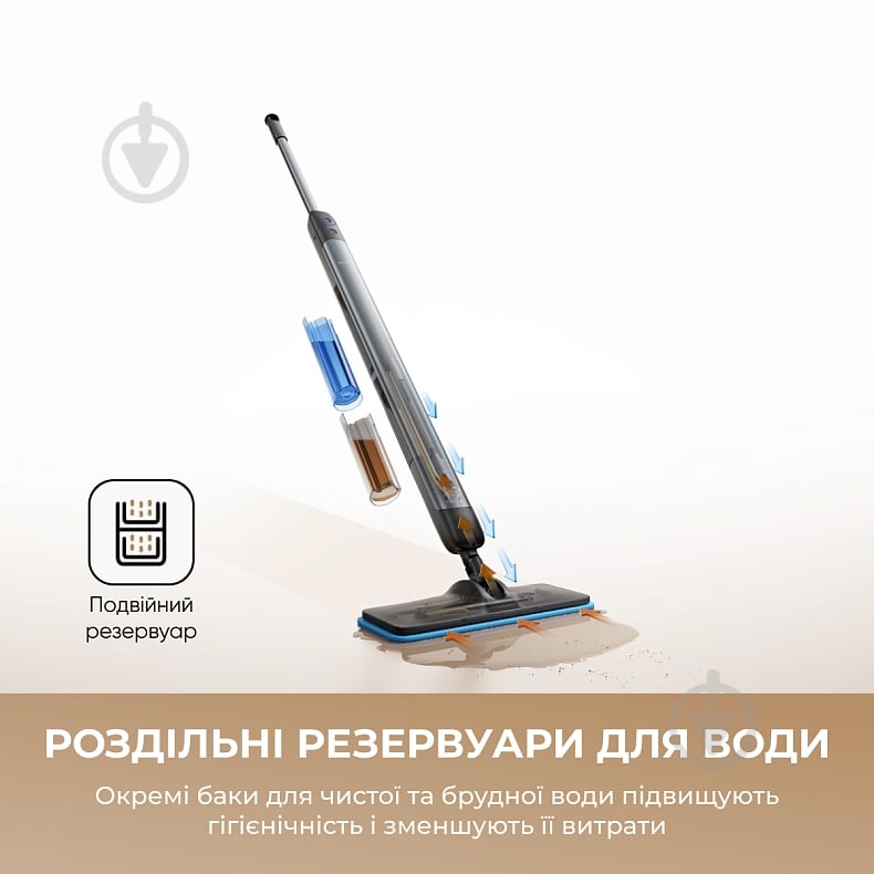Електрошвабра DREAME MIRA MOP 10 black - фото 3