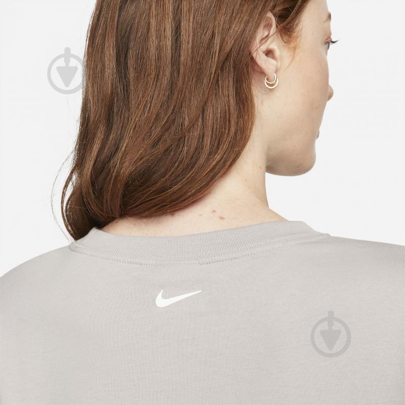 Платье Nike W NSW LS DRESS PRNT DO2580-033 р.S бежевый - фото 4