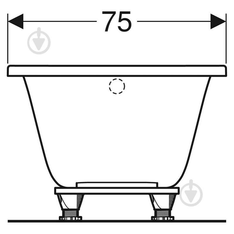 Ванна акриловая Geberit Selnova - фото 5