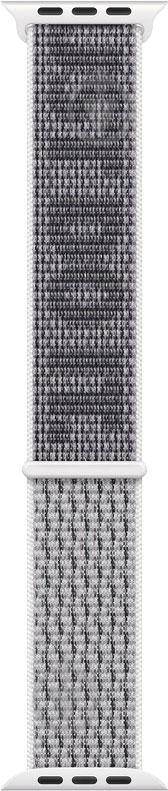 Ремінець Apple Watch 45 mm Nike Sport Loop summit white/black (MPJ03ZM/A) - фото 2