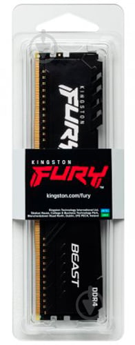 Оперативна пам'ять Kingston DDR4 SDRAM 16 GB (1x16GB) 3200 MHz (KF432C16BB/16) Fury Beast Black - фото 9