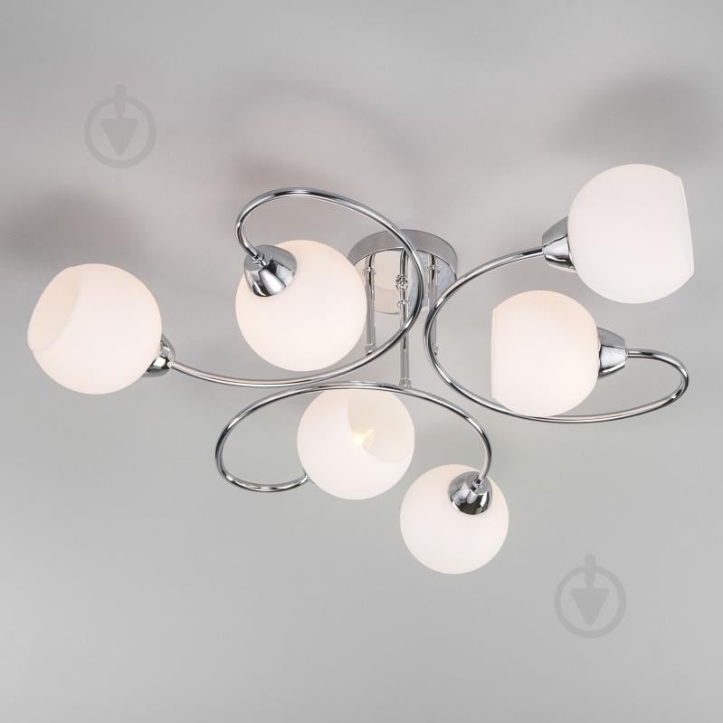 ВИТРИНА! Люстра потолочная Strotskis Tulia 6x40 Вт E27 хром 30136/6 - фото 1