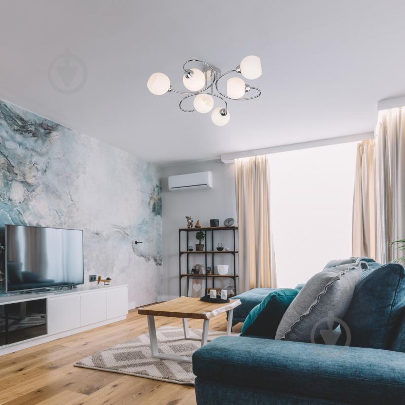 ВИТРИНА! Люстра потолочная Strotskis Tulia 6x40 Вт E27 хром 30136/6 - фото 5