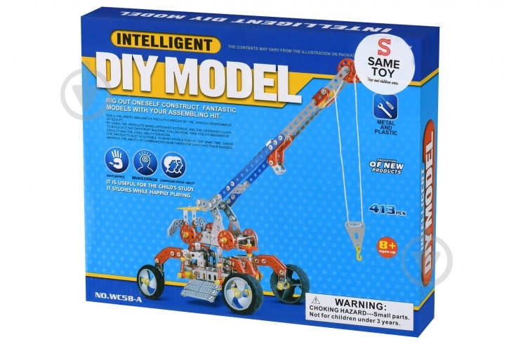 Конструктор Same Toy Inteligent DIY Model Подъемный кран металлический WC58AUt - фото 1