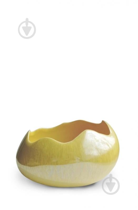 Ваза-кашпо Eterna 1712-7 7 см желтая с сиянием 1712-7 жовта з сяйвом - фото 1 Ваза-кашпо Eterna 1712-7 7 см желтая с сиянием 1712-7 жовта з сяйвом - фото 1