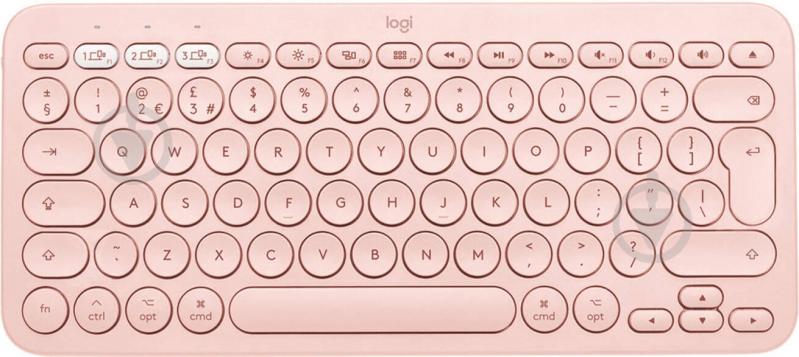 Клавиатура Logitech Multi-Device K380 BT Ru (920-010569) rose - фото 1 Клавиатура Logitech Multi-Device K380 BT Ru (920-010569) rose - фото 1