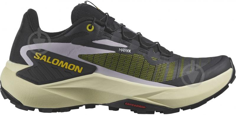 Кроссовки жіночі демісезонні Salomon GENESIS W L47443700 р.39 1/3 черно-зеленые - фото 1