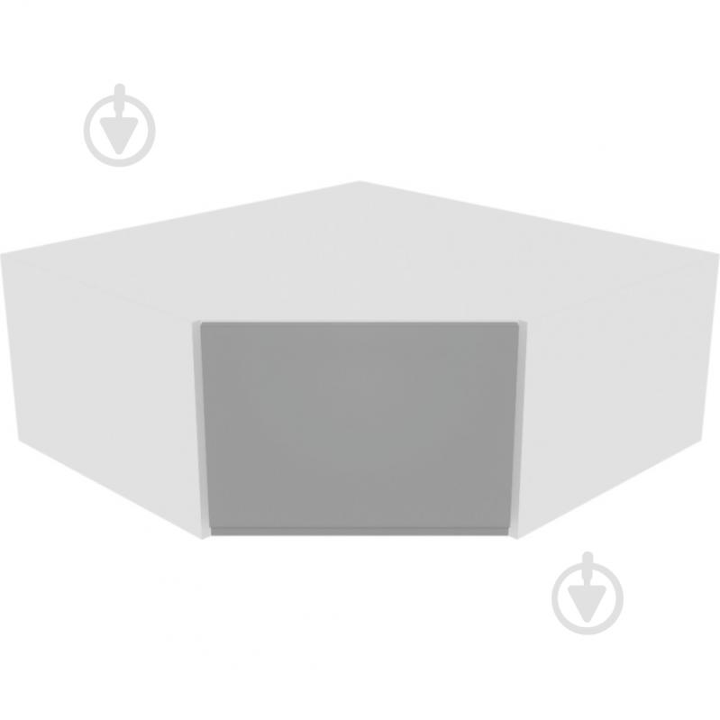 Шафа Влада (А 90х90 ліва) сірий оксамит/білий Світ Меблів - фото 1 Шафа Влада (А 90х90 ліва) сірий оксамит/білий Світ Меблів - фото 1