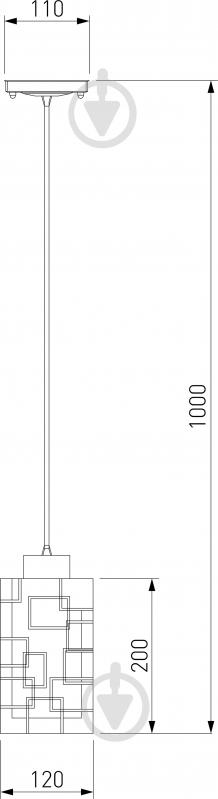 ВІТРИНА! Підвіс Strotskis Stella 50002/1 1x60 Вт E27 хром - фото 4