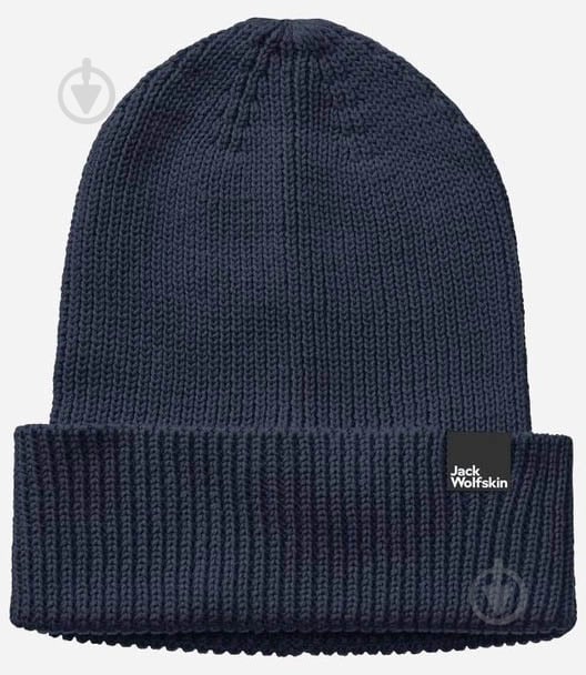 Шапка Jack Wolfskin ESSENTIAL BEANIE 1910881_1010 р.one size синій - фото 1