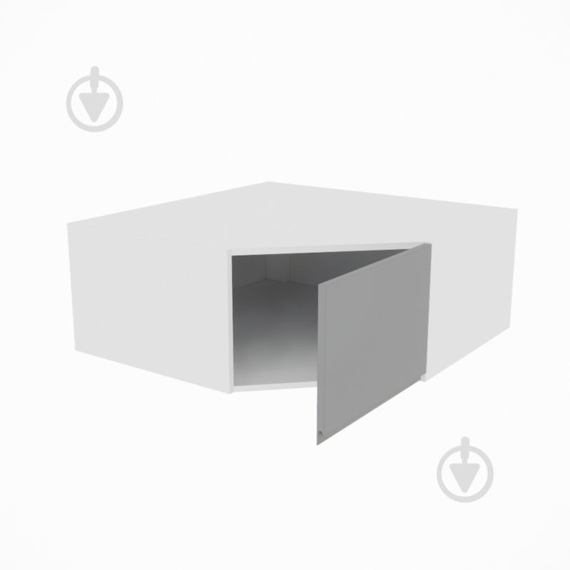 Шкаф Влада (А 90х90 правая) серый бархат/белый Світ Меблів - фото 2 Шкаф Влада (А 90х90 правая) серый бархат/белый Світ Меблів - фото 2