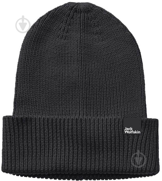 Шапка Jack Wolfskin ESSENTIAL BEANIE 1910881_6000 р.one size черный - фото 1