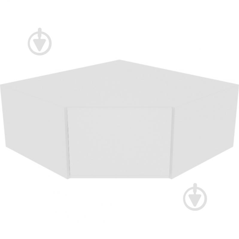 Шкаф Влада (А 90х90 левая) белый шелк/белый Світ Меблів - фото 1