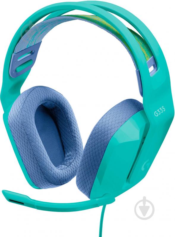 Наушники Logitech G335 Wired Gaming Headset green (981-001024) - фото 1