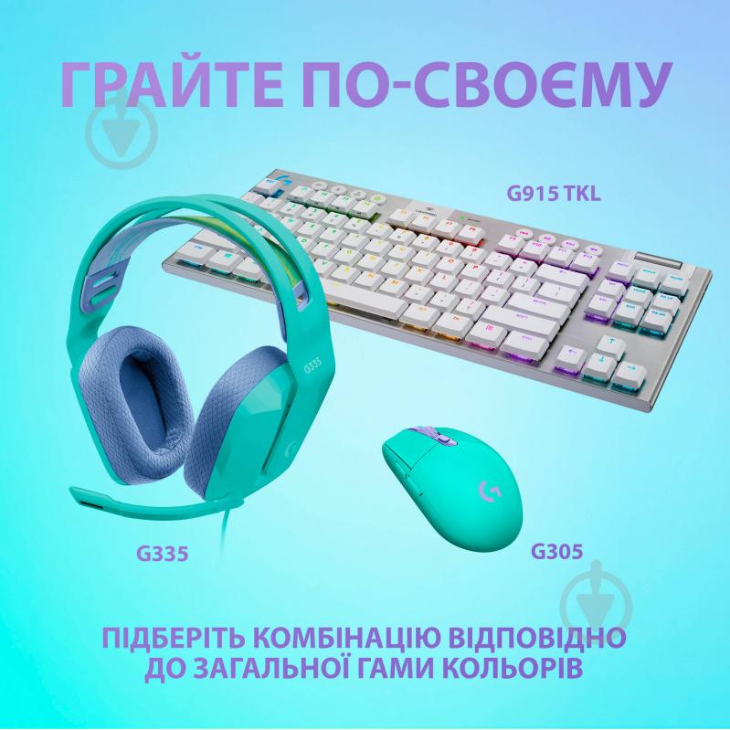 Наушники Logitech G335 Wired Gaming Headset green (981-001024) - фото 8