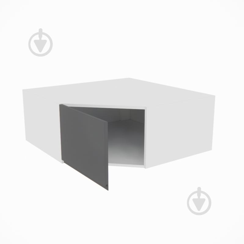 Шафа Влада (А 90х90 ліва) графіт/білий Світ Меблів - фото 2 Шафа Влада (А 90х90 ліва) графіт/білий Світ Меблів - фото 2