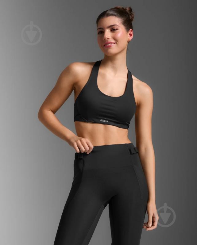 Бра 2XU Aero Mesh Medium Impact Bra WR7348a_BLK/SRF р.M чорний - фото 1