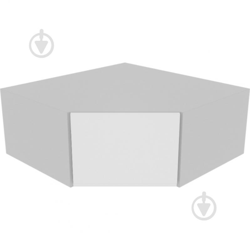 Шкаф Влада (А 90х90 правая) белый шелк/пепельный Світ Меблів - фото 1