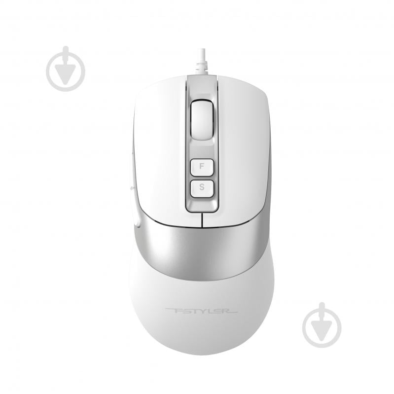 Мышь A4Tech USB, 3200 dpi, Double Click white (FM50 Plus (White)) - фото 1