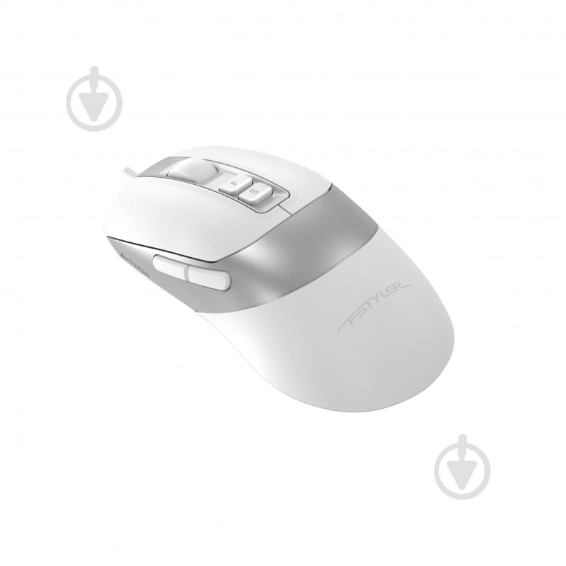 Мышь A4Tech USB, 3200 dpi, Double Click white (FM50 Plus (White)) - фото 2